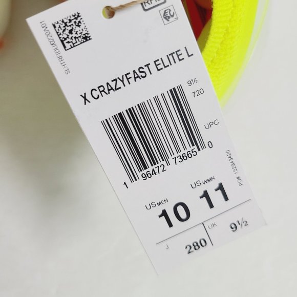 NEW Adidas X Crazyfast Elite Laceless FG Soccer Cleats IG0612 Size 10 Solar Yell - Picture 8 of 9